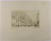 WILLIAM WALCOTT Group of 6 etchings and drypoints of New York.